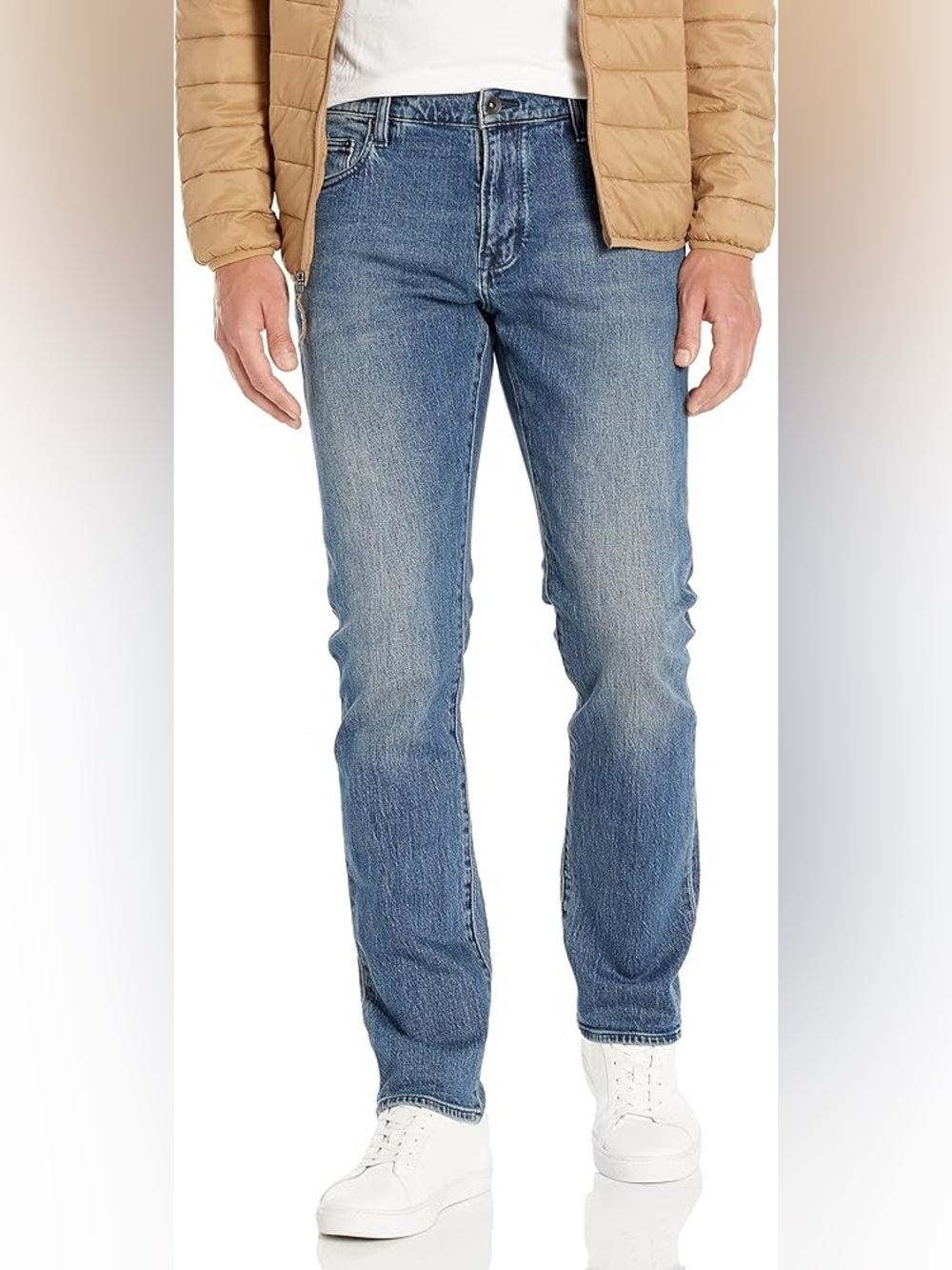 John Varvatos Men's Medium Blue Straight Jeans